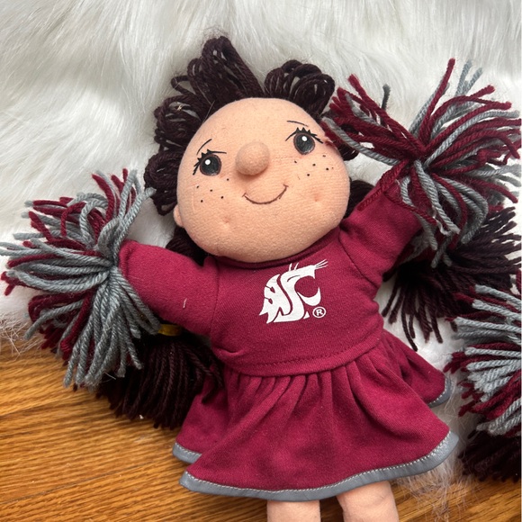 WSU Cheerleader Dolls with Pom Poms | Washington State University - Picture 3 of 4